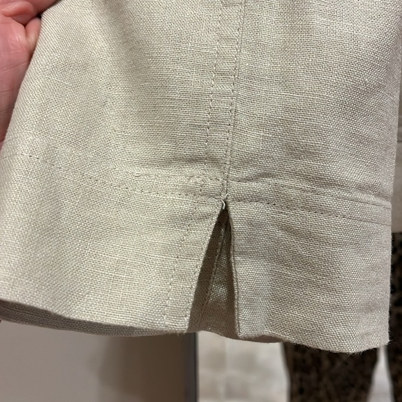 NWOT Appleseed Petites linen jacket 12P linen/rayon blend- unstructured fit - Picture 3 of 4